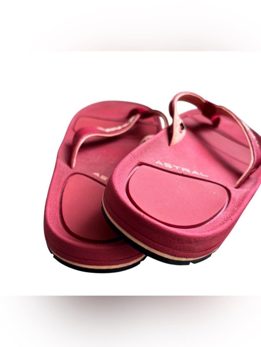 Astral Rosa Pink Red Women's Comfort Flip Flops Sandals 10 - Picture 2 of 7